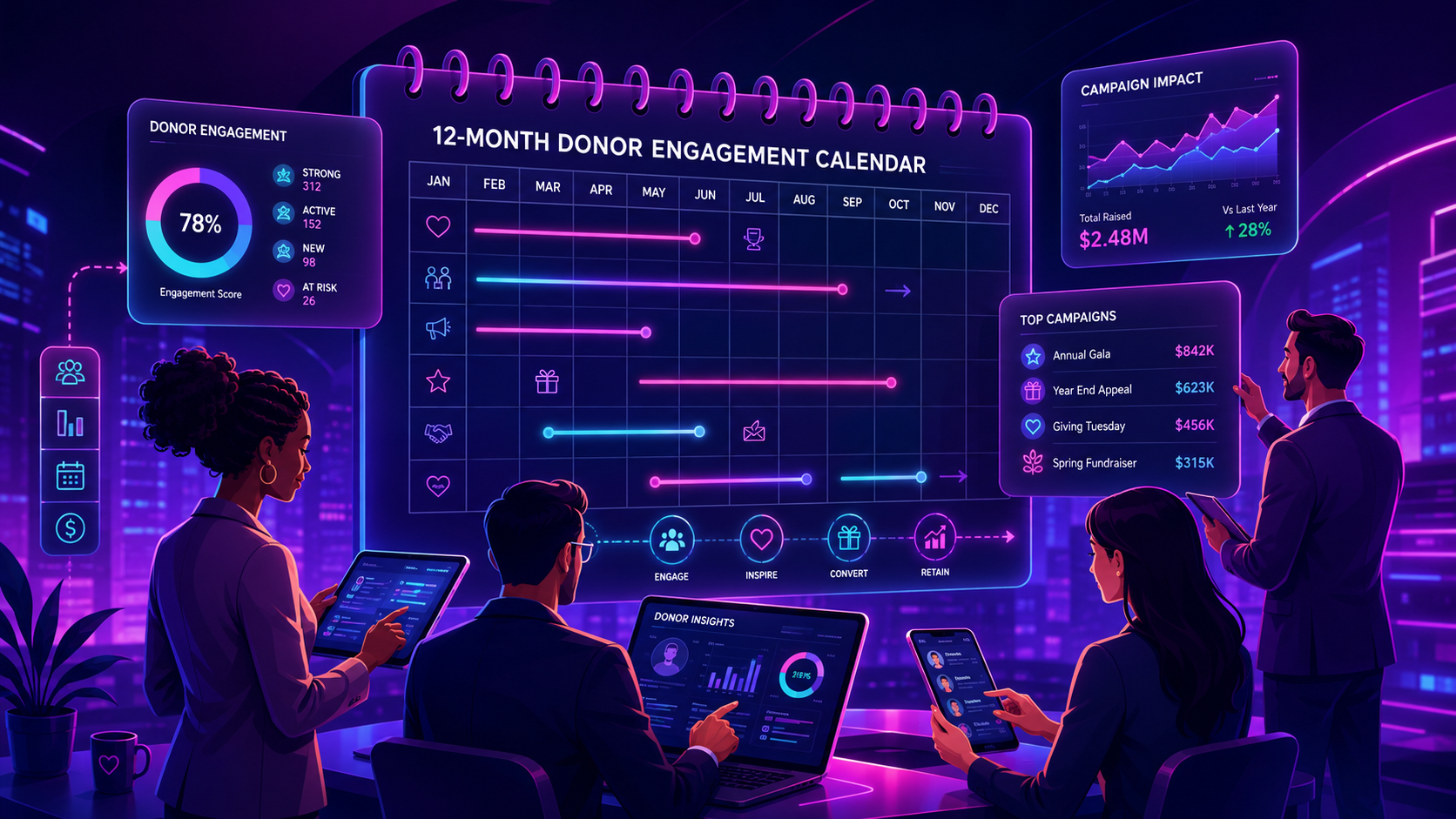 Non-Profit Gala Planning: The 12-Month Donor Engagement Calendar